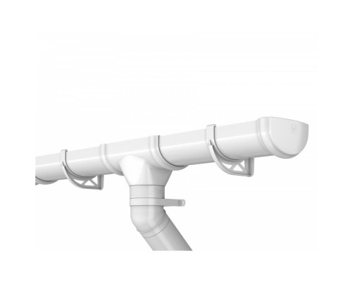 ТН ОПТИМА 120/80 мм, водосточная труба пластиковая (3 м), белый, шт.