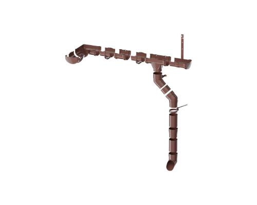 ТН ОПТИМА 120/80 мм, хомут трубы металлический 140 мм, коричневый, шт.